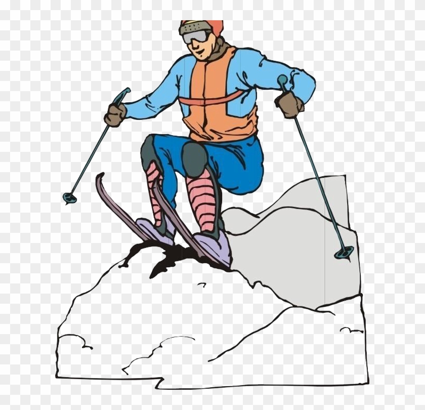 Skiing Sport Clip Art - Skiing Sport Clip Art #812602