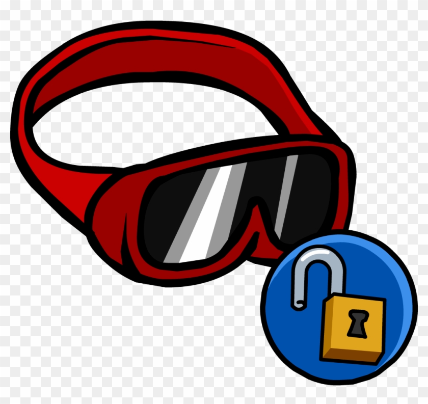 Red Ski Goggles - Club Penguin Goggles #812622