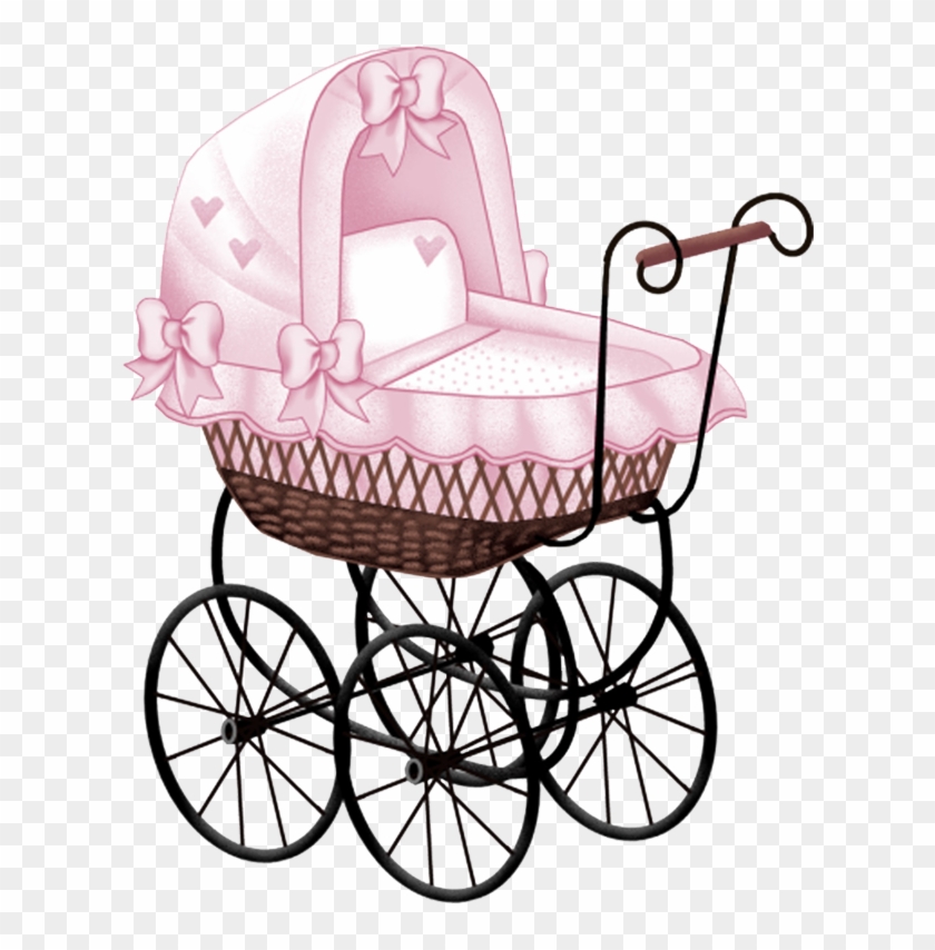 Pink Baby Carriage Clip Art - Pink Vintage Baby Carriage #812811
