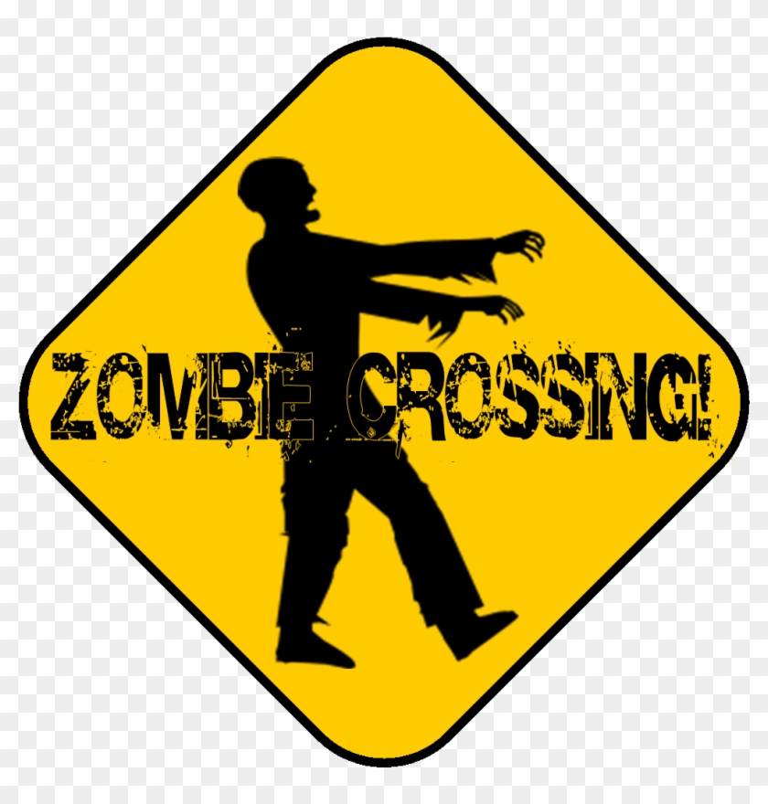 Zombie Clipart Kid Friendly - Street Signs Clip Art #812819