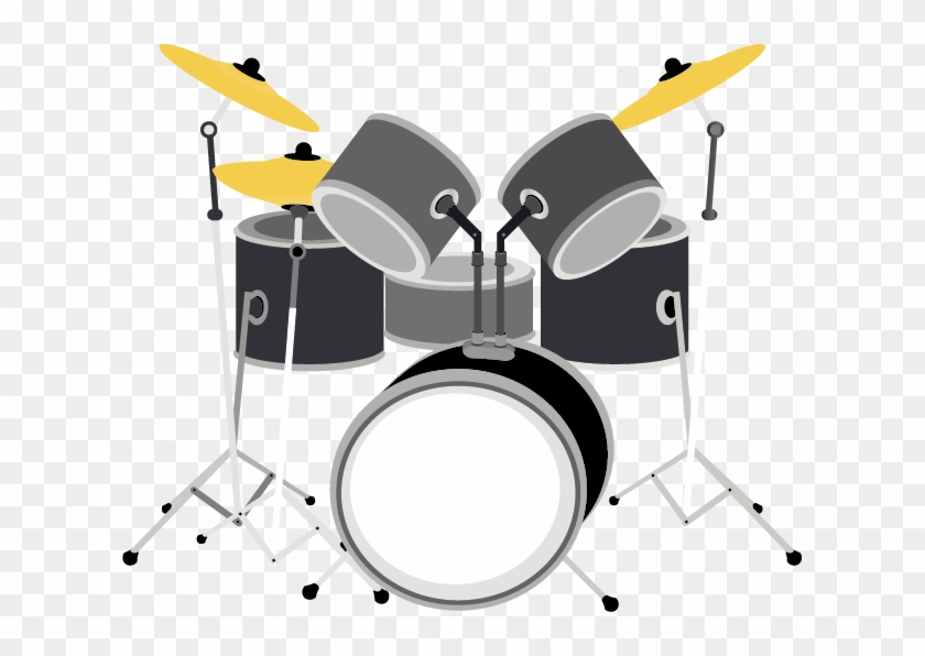 Musical Instrument Drum Microphone Rock Music - Drum Set Cartoon Png #813057