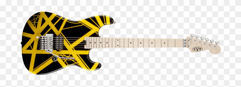 Back To List - Evh Striped Series Electric Guitar Black With Yellow #813228