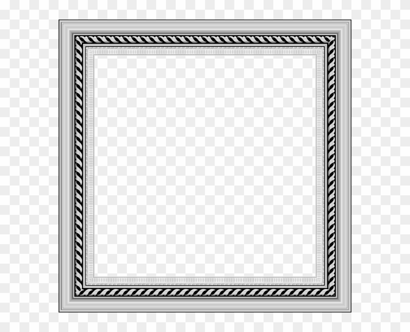 Transparent Silver Png Photo Frame - Silver Photo Frame Png #813348