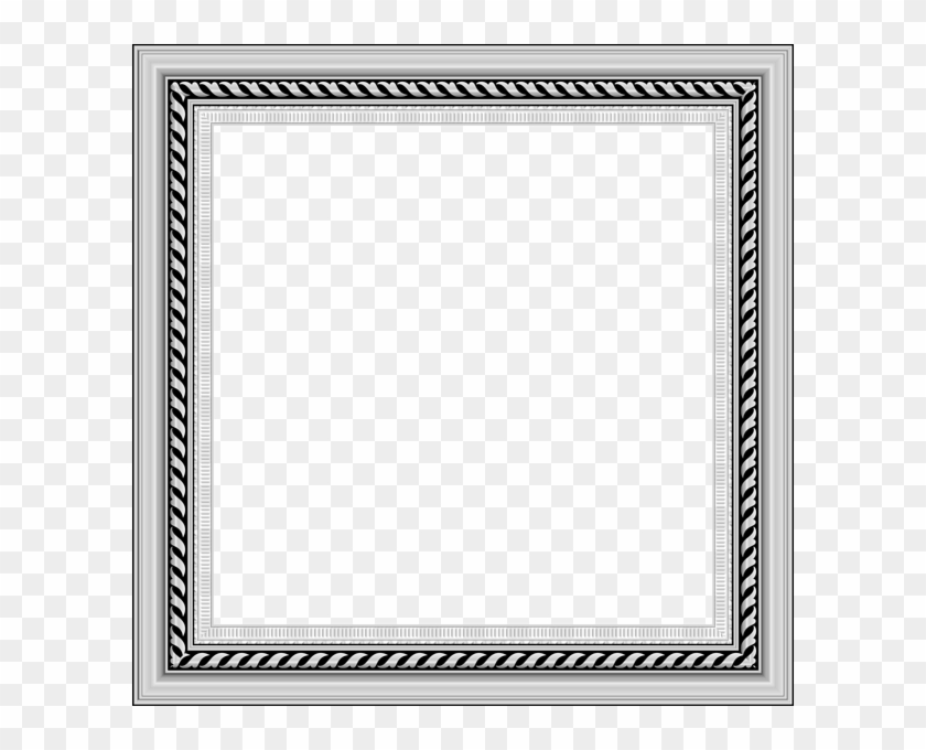 Transparent Silver Png Photo Frame - Silver Photo Frame Png #813348