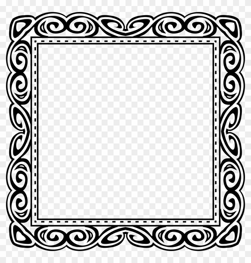 Black Frame Design - Frame Clipart Black And White #813375