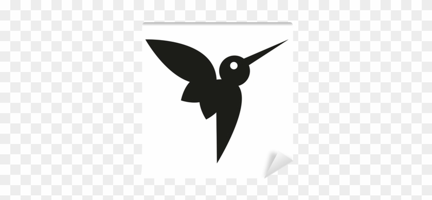 Vector Stylish Abstract Silhouette Hummingbird Icon - Hummingbird #813374