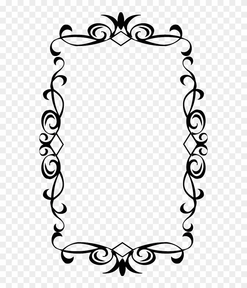 Vintage Black Frame Png - Black And White Borders #813395