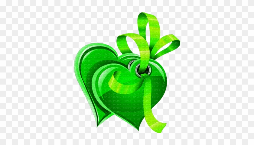 Kaz Creations Green Hearts Love Ribbon - Green #813400