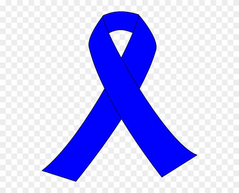 Blue Awareness Ribbon Clip Art At Clipart Library - Purple Breast Cancer Ribbon #813408