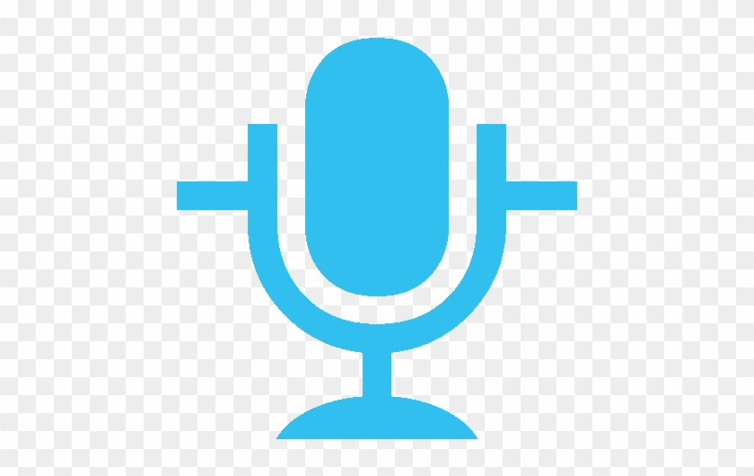 Speech Therapist - Microphone Icon Blue Png #813420