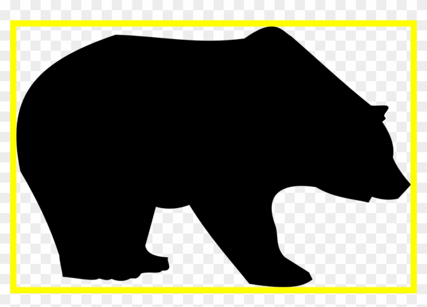 Marvelous Bear Paw Silhouette At Getdrawings For Personal - Grizzly Bear #813597
