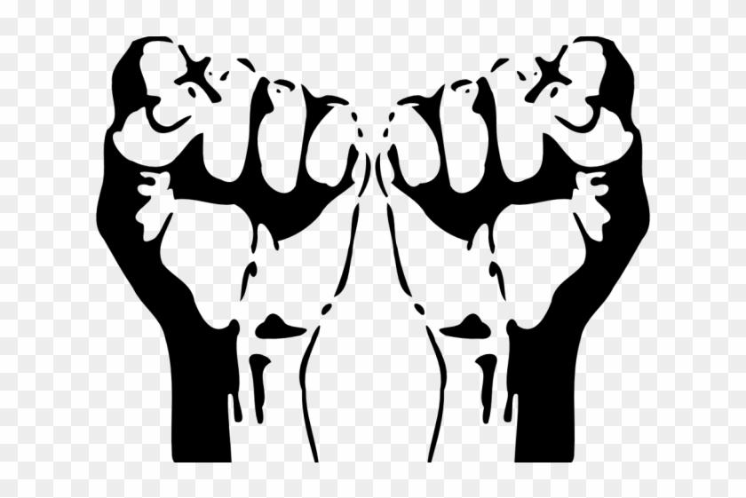 Fist Clipart - Raised Fists Png #813701