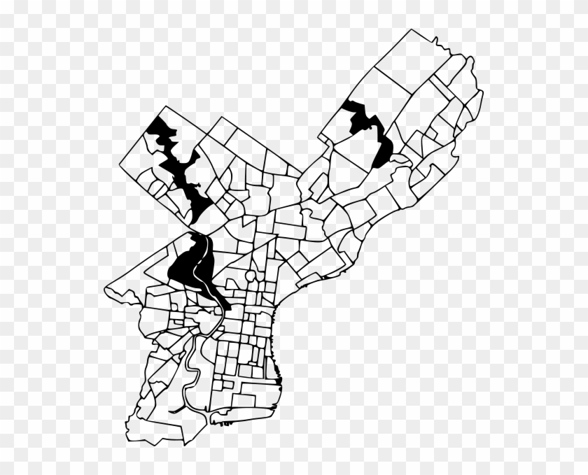Unofficial Map Of Philadelphia Neighborhoods - Hand #813752