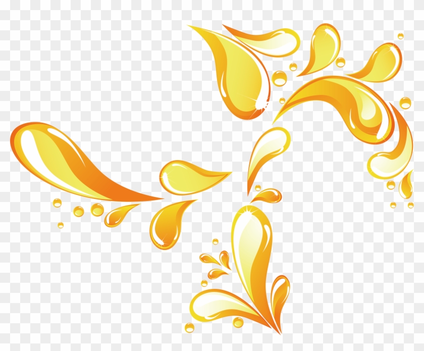 Yellow Drop Liquid Clip Art - Illustration #813770