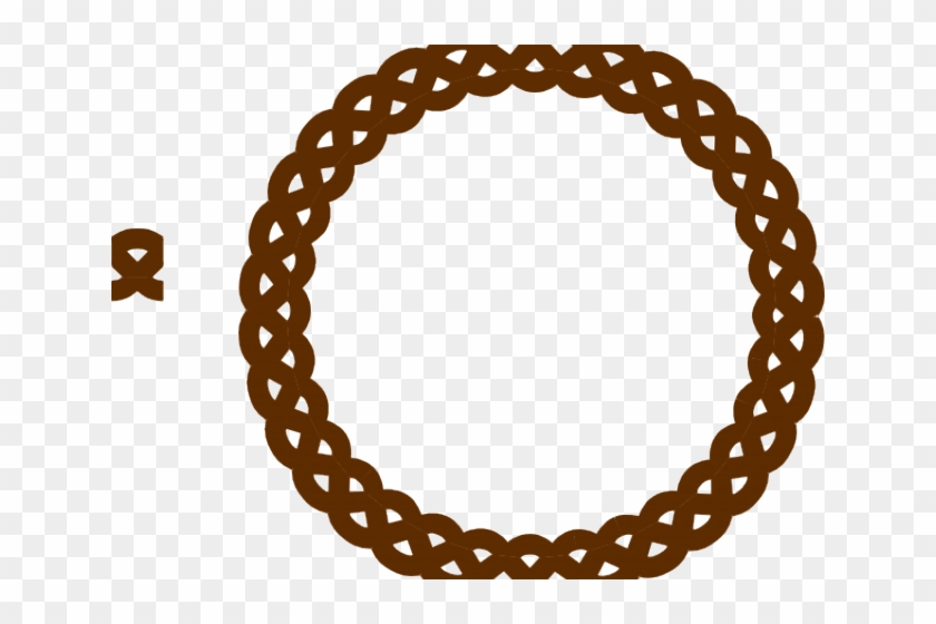 Rope Clipart Brown Rope - Golden Circle Border Transparent Png #813791