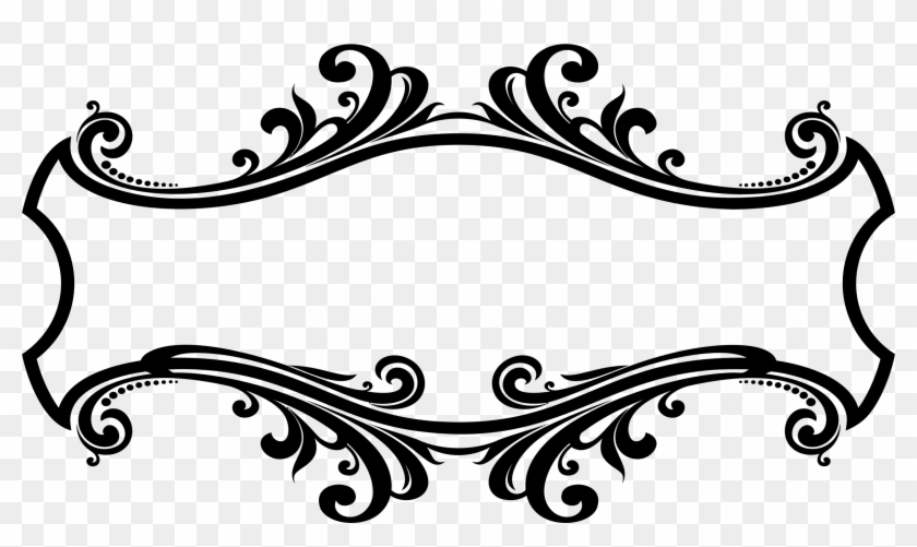 Ornamental Flourish Frame Design - Frame Design Clipart #813839