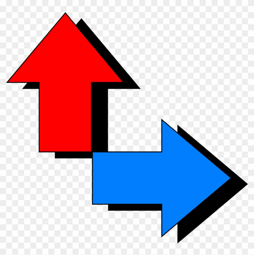 Arrows Red Blue - Red And Blue Arrows #813890