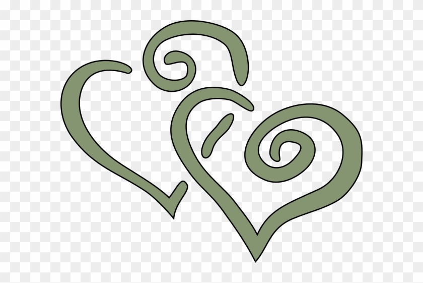 Heart Green Wedding Clip Art At Clker - Hearts Clip Art #813943