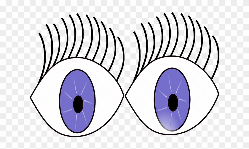 Stare Clipart Wide Eyed - Eyes Wide Open Cartoon #813957