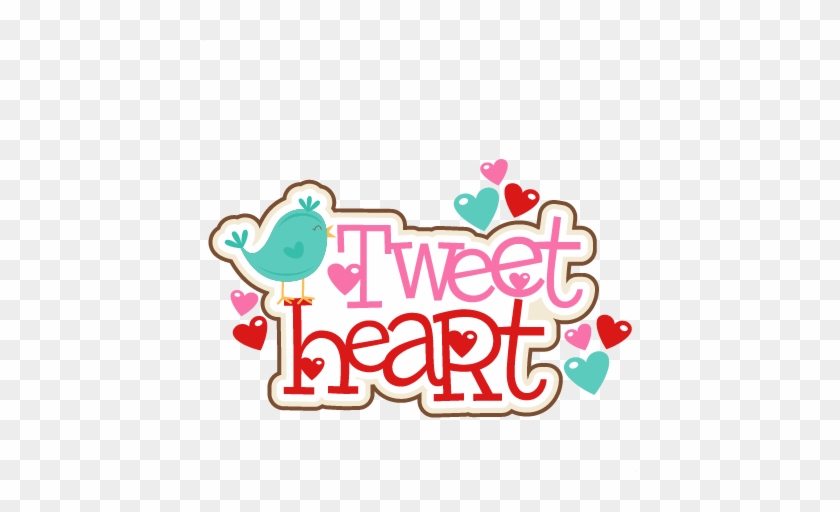 Tweet Heart Title Svg Scrapbook Cut File Cute Clipart - Miss Kate Cuttables Tweet Heart #814020