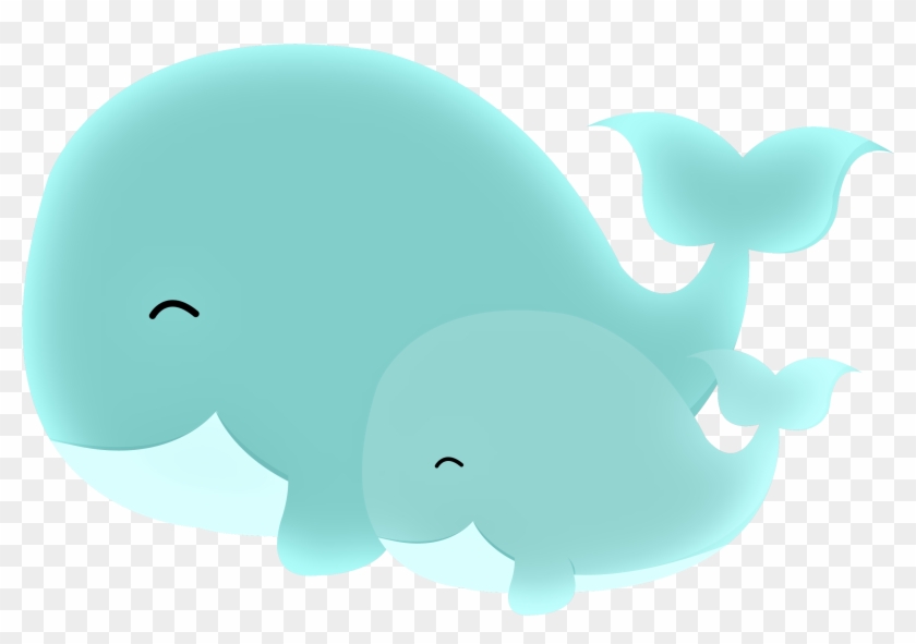 cute baby whale clipart