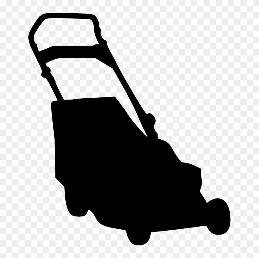 Clipart - Tondeuse - Lawn Mower Silhouette Png #814067