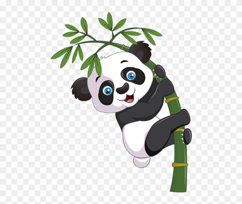 Giant Panda Bear Cartoon Bamboo - Giant Panda Bear Cartoon Bamboo #814099