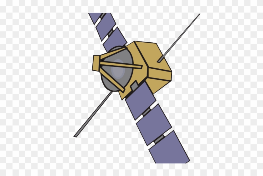 Satellite Clipart Simple - Cartoon Satellite Transparent #814157