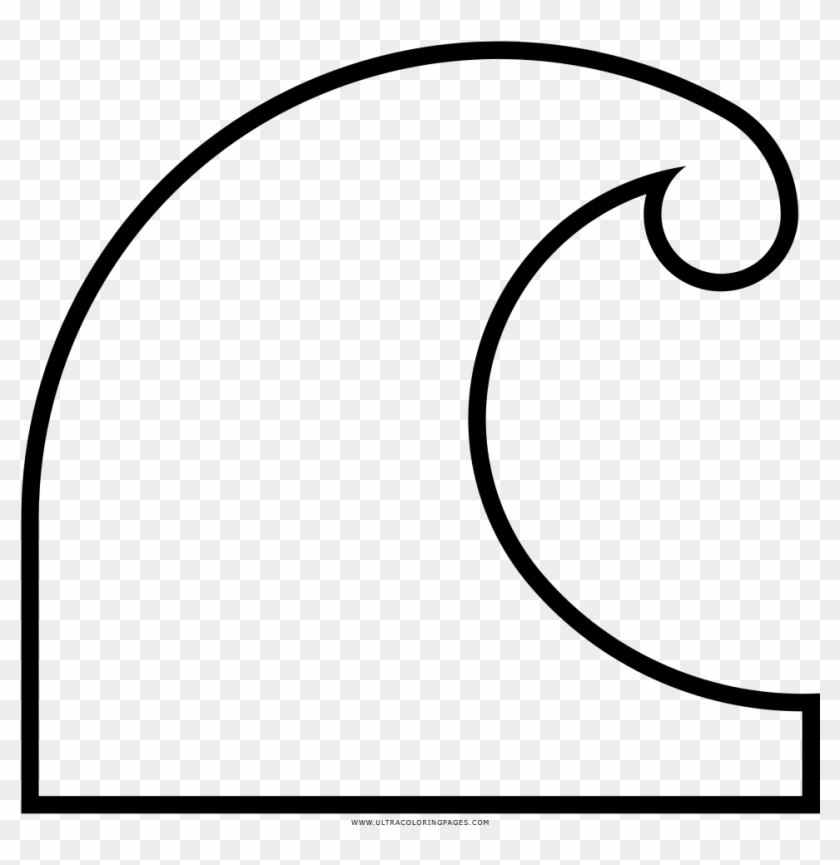 Tsunami Coloring Page - Line Art #814229