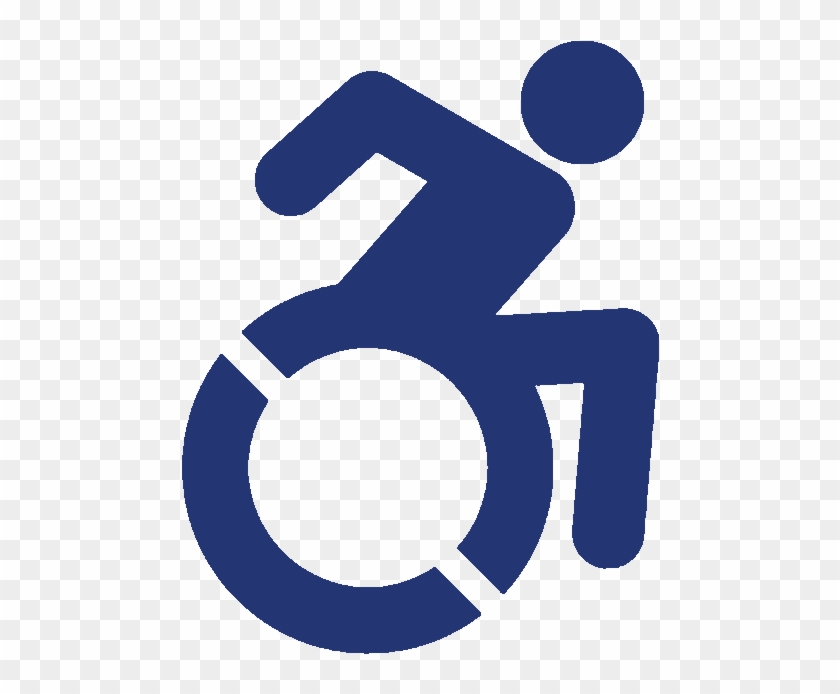 Blue Wheelchair Accessibility Icon - Active Wheelchair Icon Png #814654