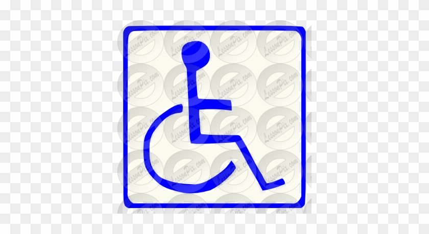 Handicap Stencil - Traffic Sign #814656