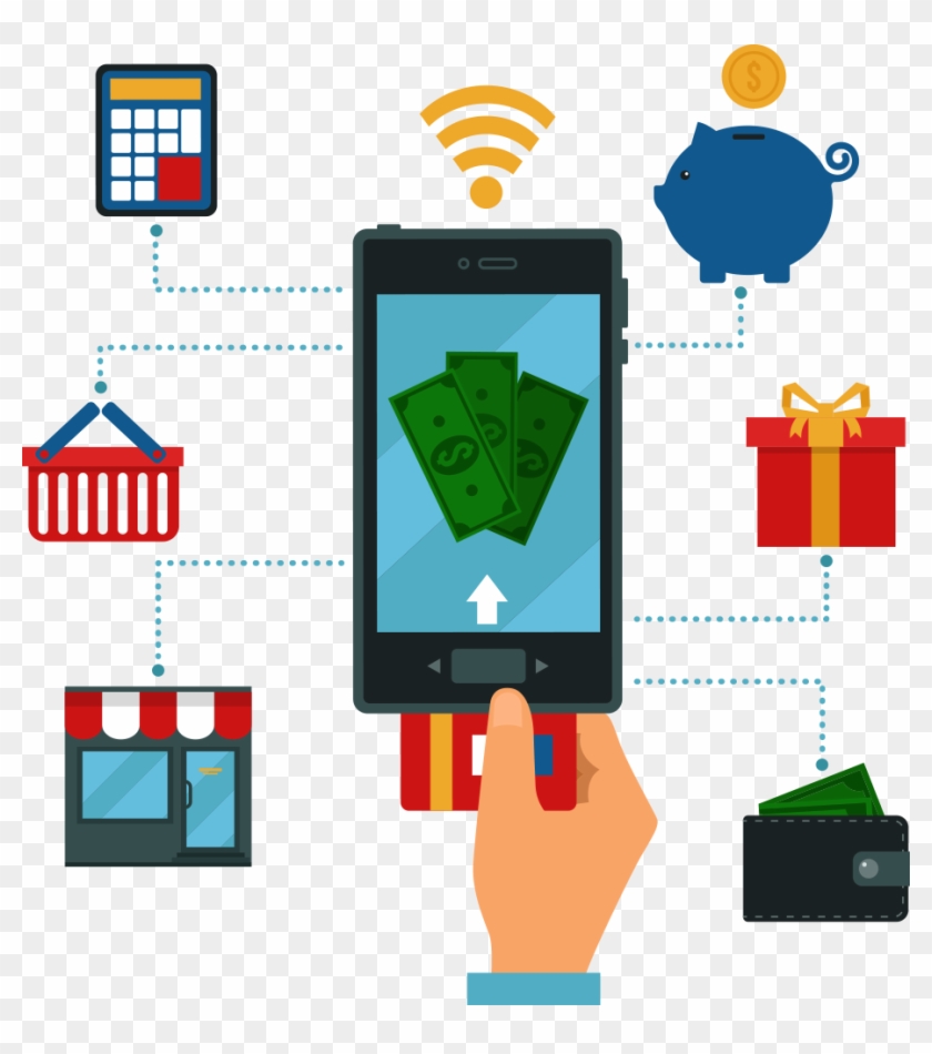Online Banking Poster Drawing - Poster On E Banking Clipart #814687