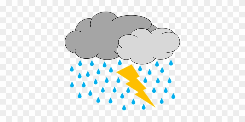 Daily Daily Sketch Lightning Rain Raining - Thunderstorm Clipart #814837