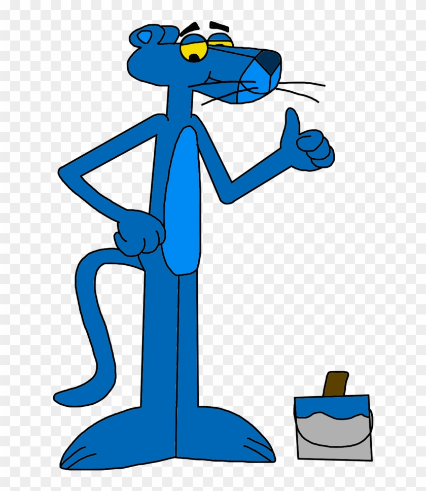 Blue Panther Cartoon - Pink Panther Blue Panther #814868