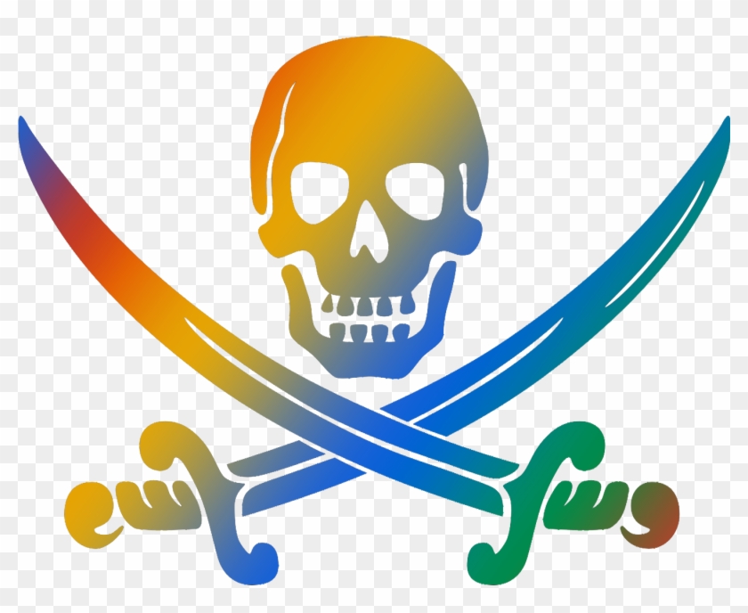 Black And White Pirate Clipart #814894