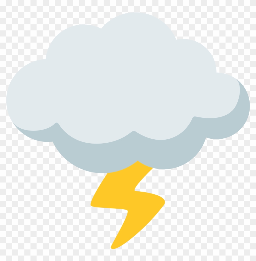 Open - Thunderstorm Emoji #814921