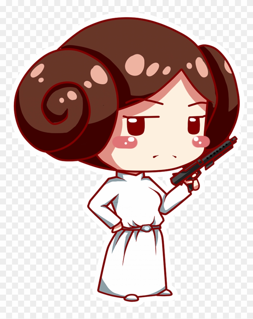 Princess Leia Clipart Cute - Star Wars Chibi Leia #815100