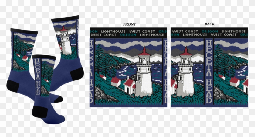 Heceta Head Lighthouse Sock - Heceta Head Light #815111