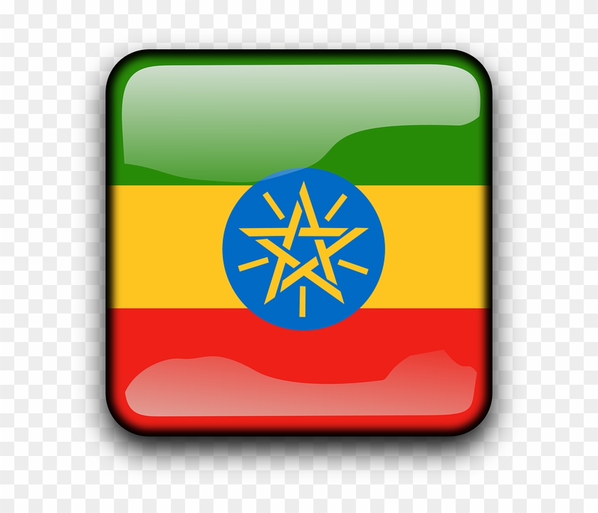 Button Ethiopia, Flag, Country, Nationality, Square, - Amharic Vocabulary: An Amharic Language Guide #815156