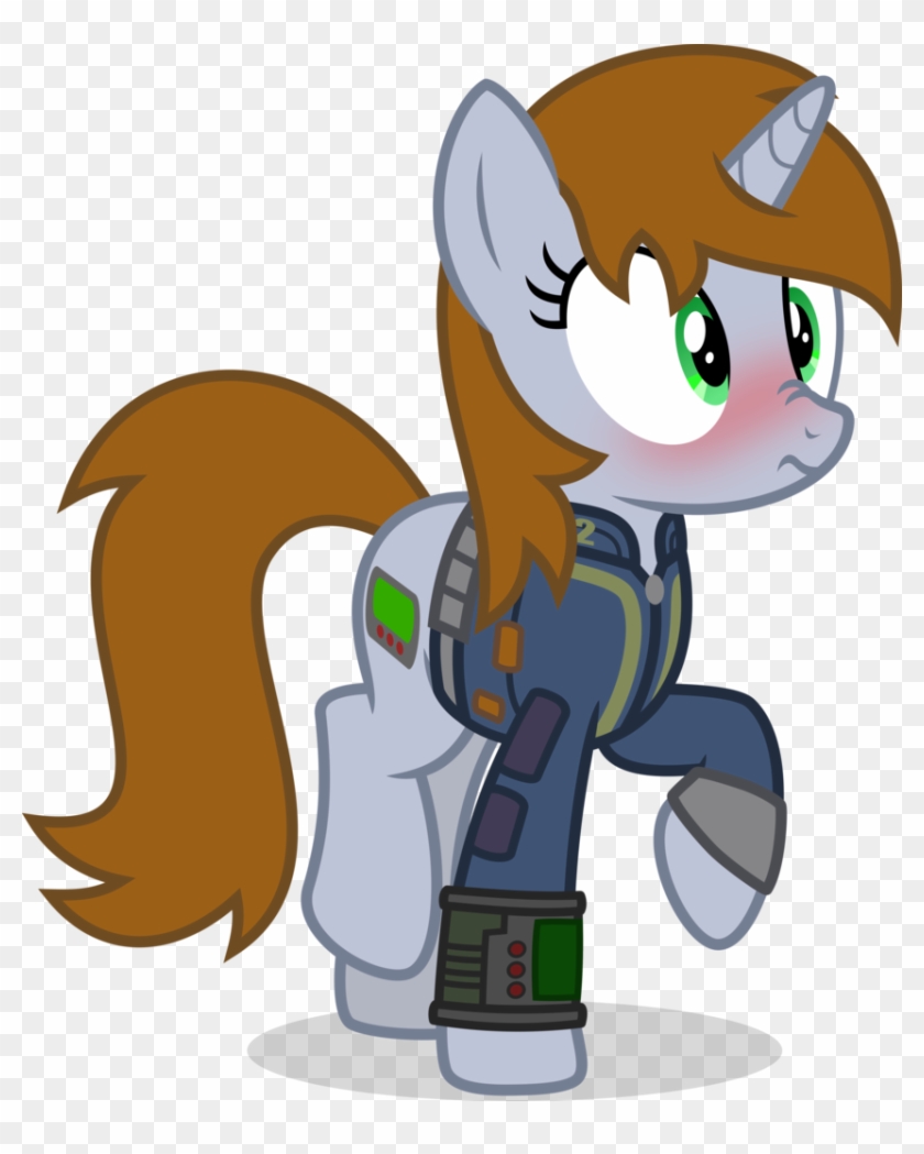 Starlessnight22, Blushing, Clothes, Fallout Equestria, - Mlp Little Pip #815232
