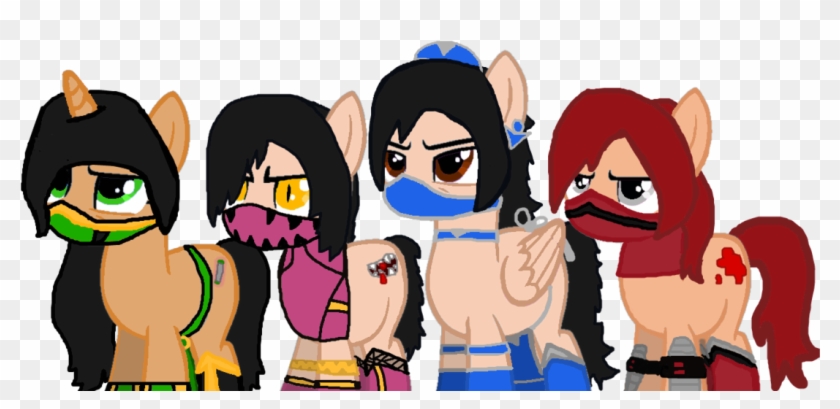 Jade, Mileena, Kitana And Scarlet By Ponylova23 - Mortal Kombat Mileena Kitana Jade And Skarlet #815256
