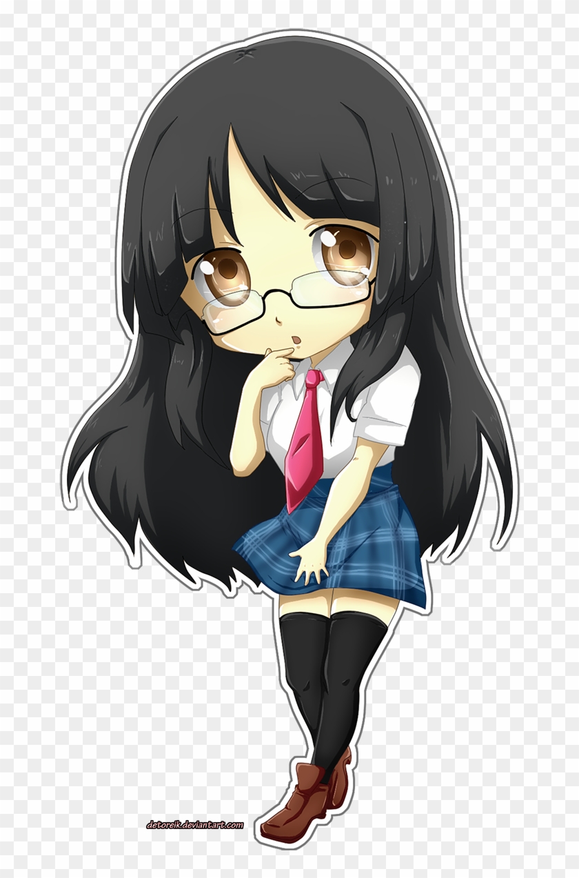 Comm - Chibi Girl With Glasses #815310