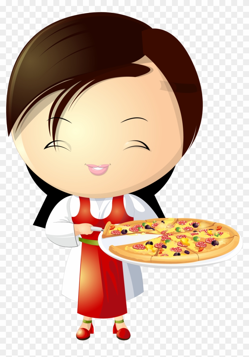 Pizza Chef Clip Art - Pizza Girl #815318