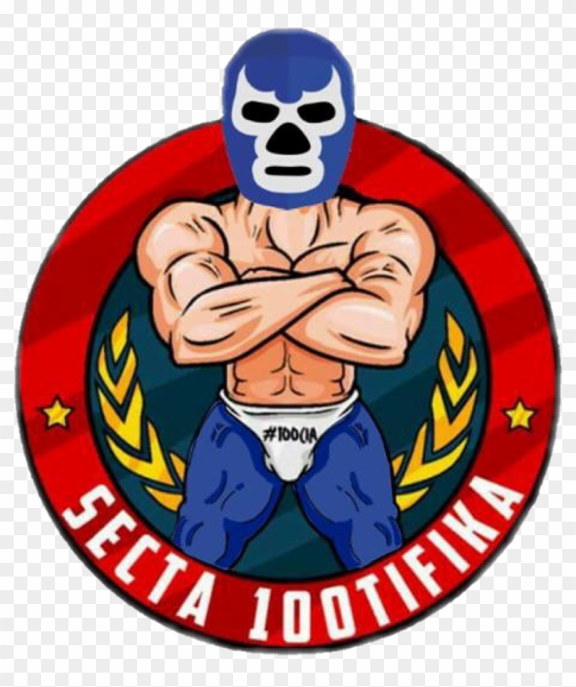 100cia Sticker - Mascara De Blue Demon #815362