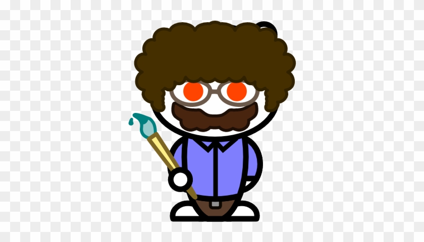 I Made My Snoovatar Into Bob Ross - Portable Network Graphics #815408