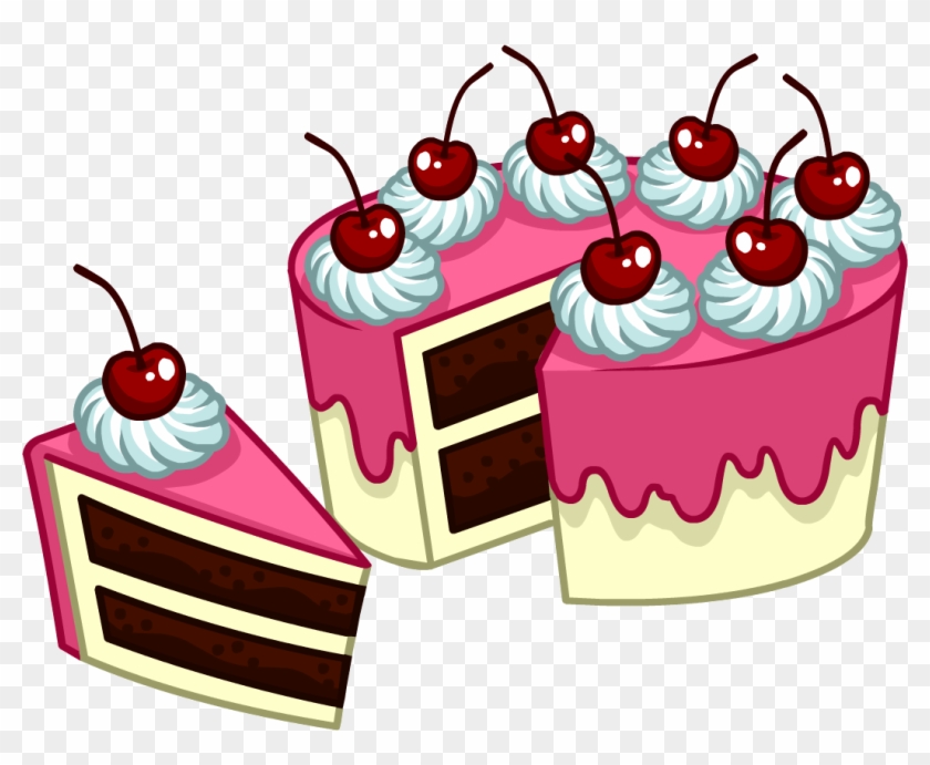 Puffle Care Catalog Icons Food 8 Peice Cake - Happy Birthday Feb 5 #815424
