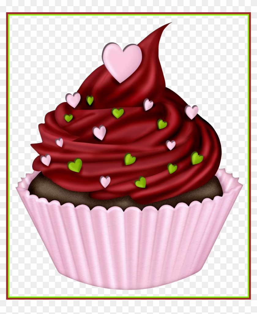 Fascinating U F Cupcakes Minha Pasta Clip Art For Cake - Cupcake Clipart Transparent Background #815439