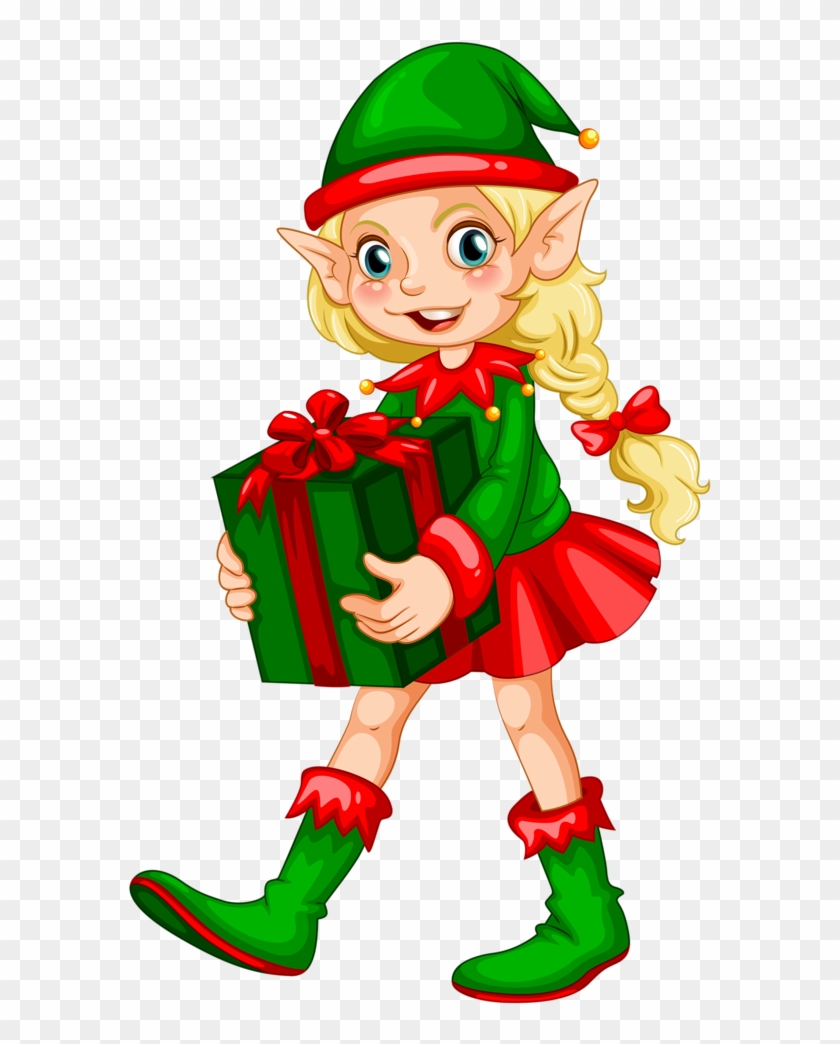 Funny Animated Christmas Clipart - Christmas Elves Png #147567