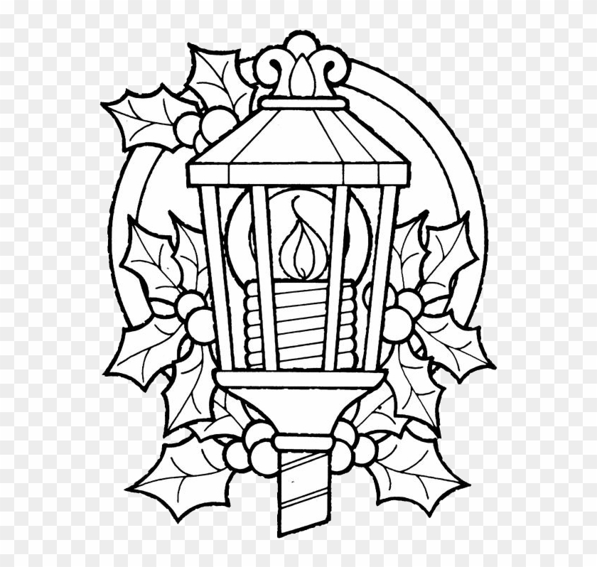 Christmas Lantern Coloring Pages 1 - Christmas Coloring Pages #147713