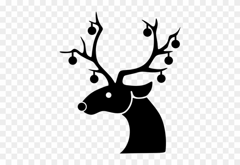 947 Christmas Reindeer Clipart Free Public Domain Vectors - Sequin Christmas Reindeer Oval Ornament #147733